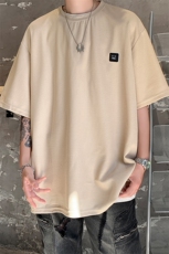 8XL-M重磅！特大码T潮牌上衣男中性华夫格短袖T恤DX304P25控39，男装T恤，电商D206-1