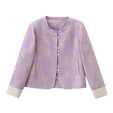 新中式G风外套女2026春季新款复古刺绣提花设计感时尚气质外套，女装短外套，卡杰菲