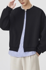 秋季现货假俩件宽松开衫圆领卫衣男DSA157B-W6710-特P43，男装卫衣，电商A157B
