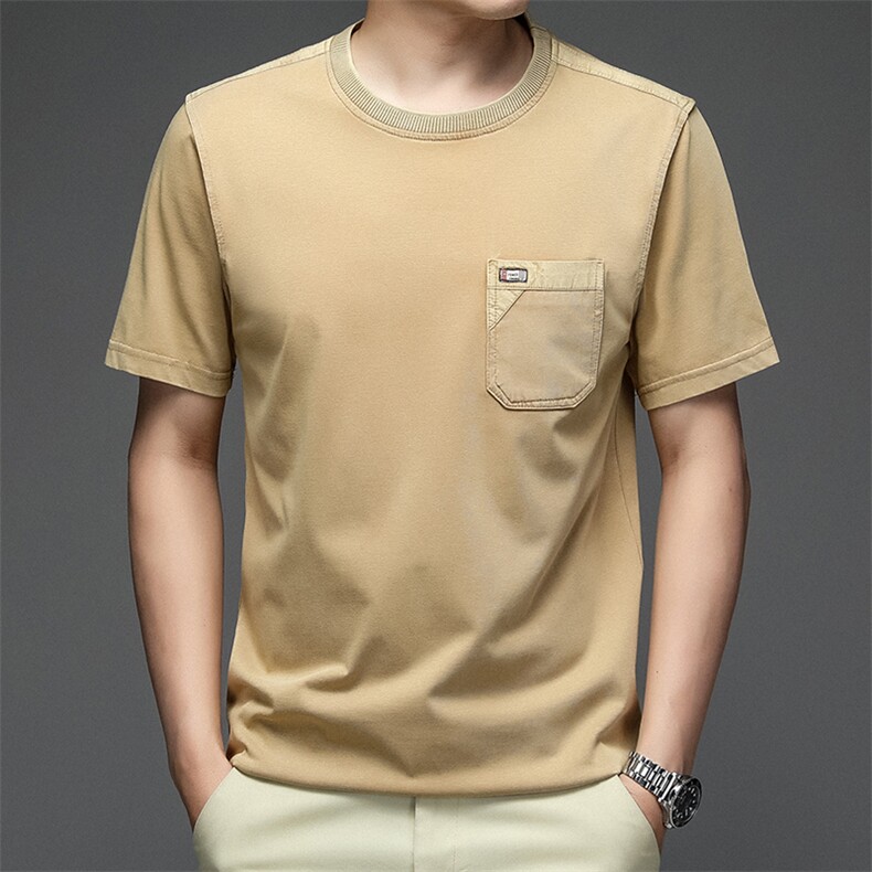 纯棉T恤短袖男2023夏季潮流半袖圆领上衣服NX8701-P55,男装T恤,星座1105-3