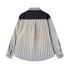 8XL-M假两件衬衫男美拉德日系复古新中式坎肩马甲马夹CS508TP68，男装衬衫，电商D206-1