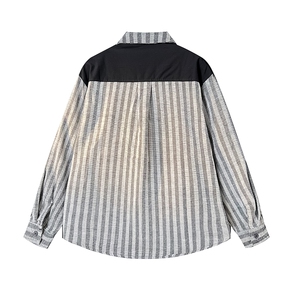 8XL-M 假两件衬衫男美拉德日系复古新中式坎肩马甲马夹CS508TP68图片