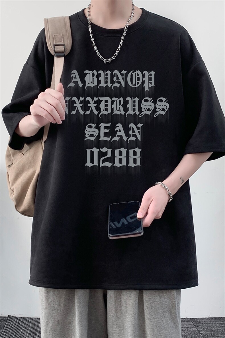 麂皮绒短袖t恤男大码半袖男JD82307-P25,男装T恤,电商A040