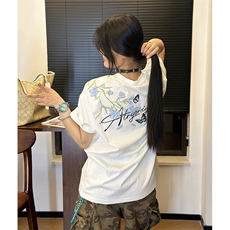 万针全刺绣解构设计260克重磅双纱纯棉高品质美式高街短袖T恤特35，男装T恤，电商A486