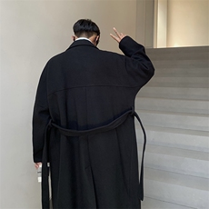 秋冬季新款毛呢大衣男士韩版潮流港风中长款风衣CM05P75，男装毛呢大衣，星座1116-2