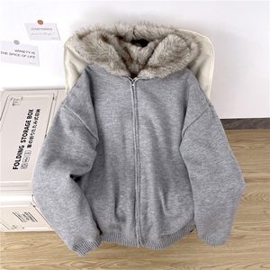 有货 针织棉服毛毛加绒MF426-P122图片