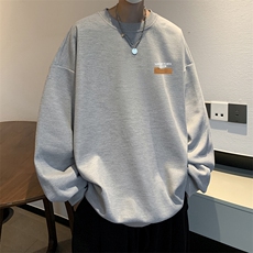 华夫格卫衣圆领卫衣男大码长袖t恤男外套HW76350-P30，男装卫衣，电商A040