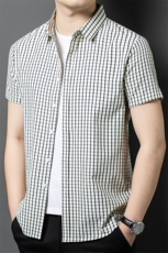 YL6111春夏男士新款短袖衬衫青年修身翻领衬衣休闲打底衫，男装T恤，电商B360