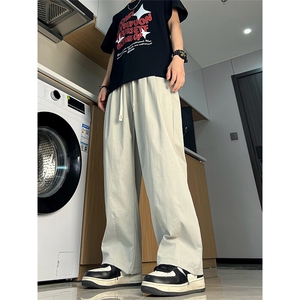 ！冰丝裤夏季男士直筒裤休闲裤长裤九分裤XZ617B--K56-特批35图片