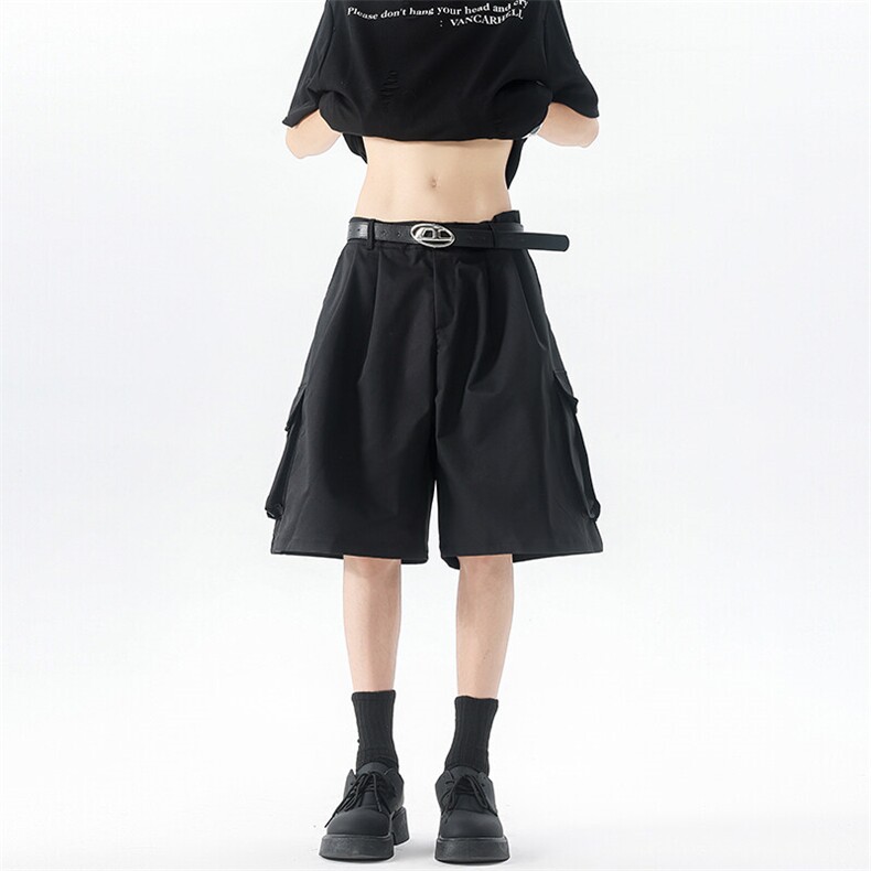 8XL-M工装西装短裤男夏季宽松大码日系痞帅高级五分裤DK26002P48,男装休闲裤,电商B312