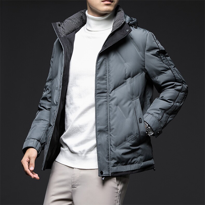 CD8232钱塘2020-2秋冬新款男士潮流时尚百搭连帽羽绒服外套P250,男装羽绒服,钱塘207-2