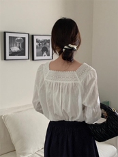 法式U领小衫，其它，DAP