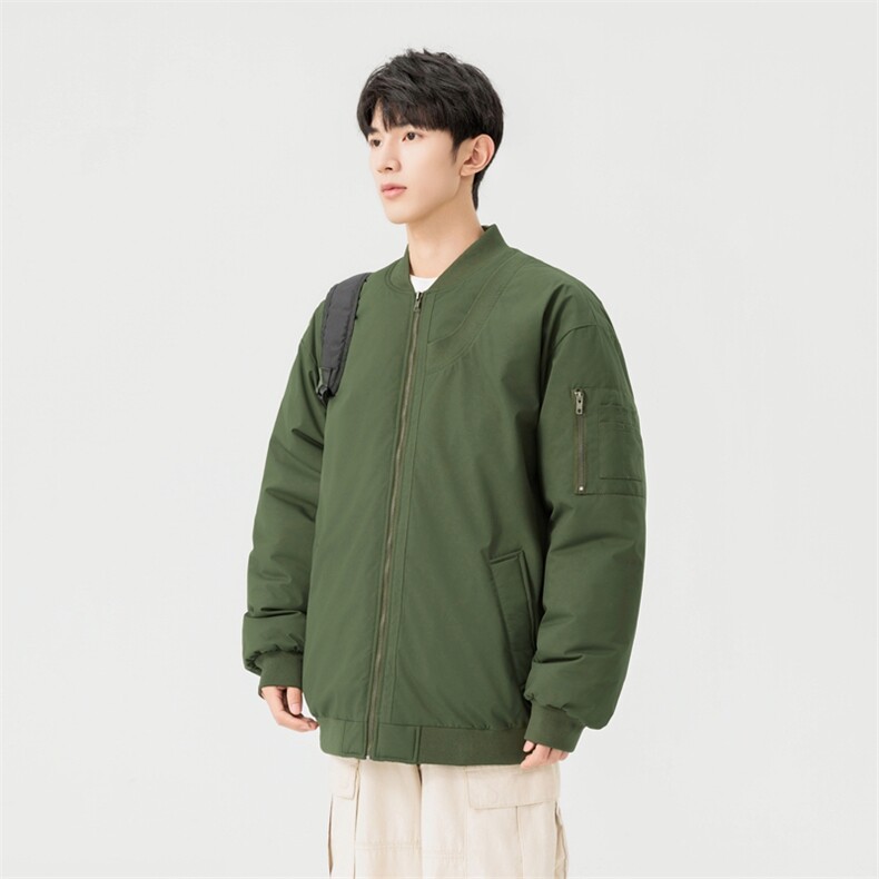 棒球服外套男女棉服美式潮牌复古高级感男装宽松飞行员M0822-P98,男装棉衣,星座308B-2