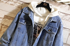 jk920-p65M-5XL店主风ins牛仔夹克拉链破洞大码男日系CITYBOY，男装夹克，星座103A