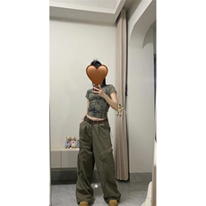 美式复古棕色牛仔裤男女褶皱水洗裤子大口袋工装裤N1002WW-特P65，男装牛仔裤，星座1007（原301D）