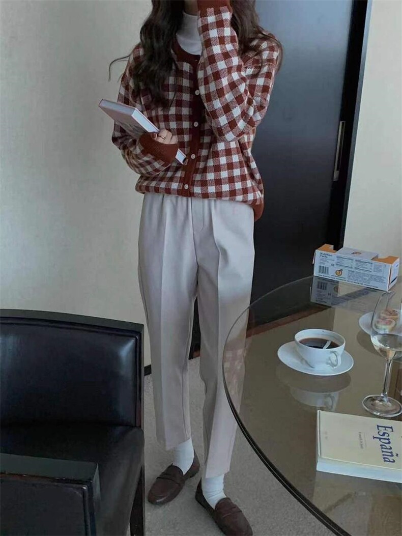 [现货]秋冬新款简约经典百搭通勤休闲裤，松紧腰围不挑人，版型，女装休闲裤，炽元素