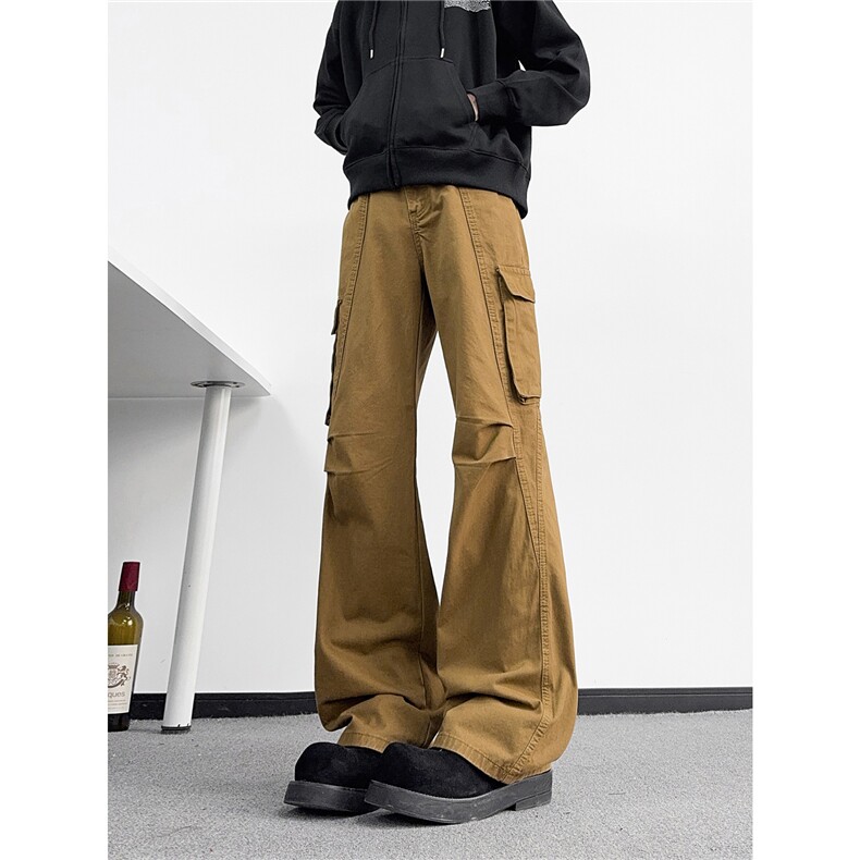 B221美式ins高街暗黑拼接休闲工装洗褪牛仔裤LK25603-特P50控88，男装牛仔裤，电商B221