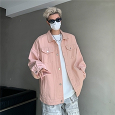 25款抖音品质男士宽松纯色情侣休闲水洗外套上衣N961/P85128，男装夹克，星座202