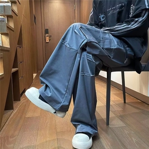 美式机能伞兵工装裤男生春秋季新款宽松潮牌休闲长裤KK386/P44图片