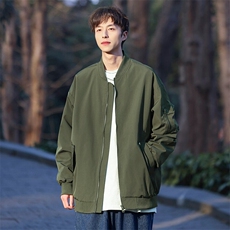 开春数据短款飞行夹克教练翻领拉链防水显高夹克外套SN2466P55，男装夹克，电商A128