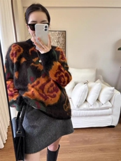 2026新款拉毛毛衣女，女装针织衫/毛衣，臻纶羊绒