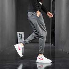 2021秋冬季新款休闲裤男宽松束脚弹性松紧腰潮流长裤K703-P45，男装休闲裤，星座610（原A335）