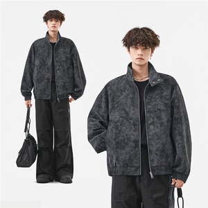 美式高阶秋冬PU棒球服夹克痞帅百搭情侣外套J562506TP70
