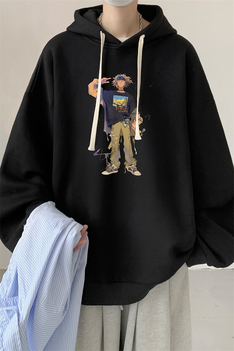 连帽卫衣男大码胖子帽衫大号运动服WY2419-P35,男装卫衣,电商A040