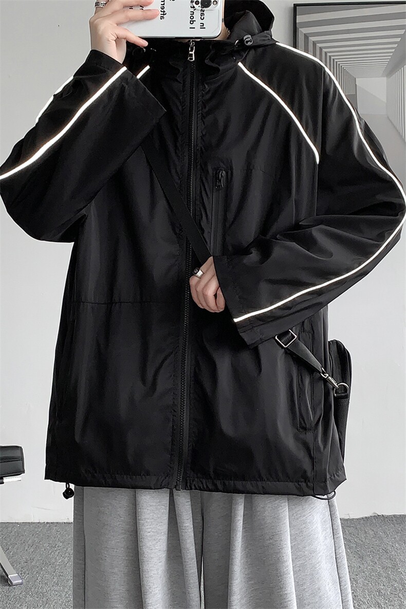 8XL-M特大码防晒衣连帽外套户外皮肤衣反光防晒服FS1601P68控88,男装夹克,电商D206-1