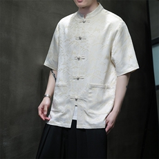 风夏季新款2024大好河山五分袖休闲大码短袖A021-CS7098-P70，男装T恤，电商A021