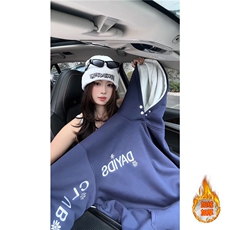 ！个性绣花拼接撞色卫衣冬季加绒连帽衫外套WR2251JR-P65控98，女装短外套，星座815A