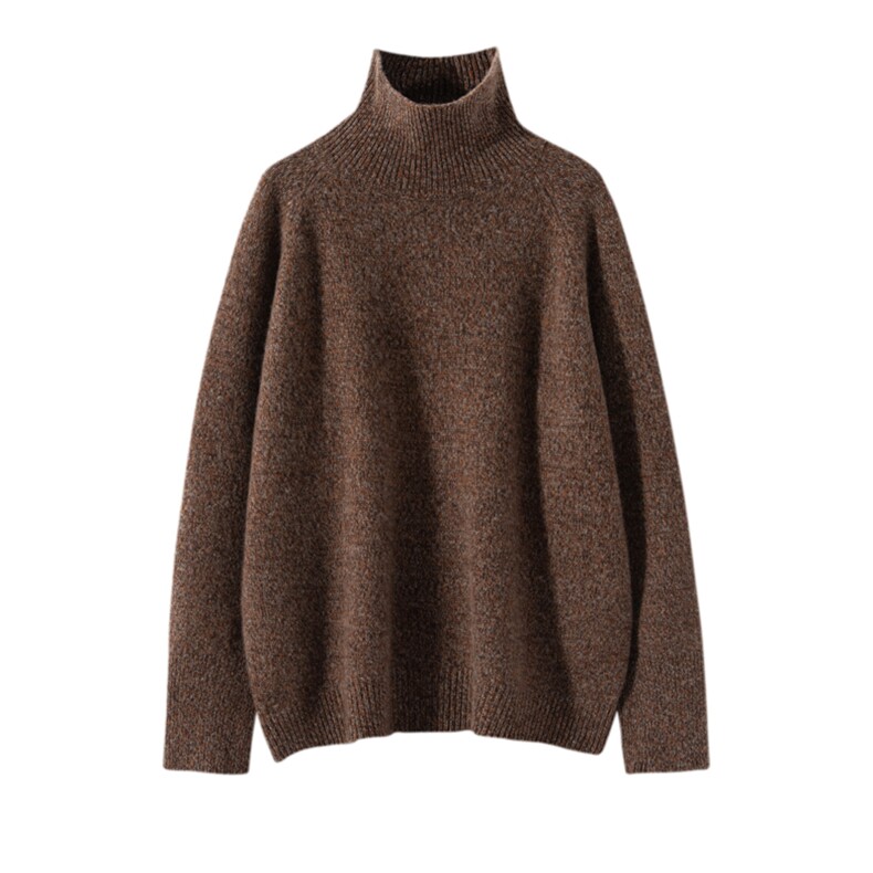 新款女装高领羊绒衫宽松显瘦百搭温柔时尚休闲秋冬,女装羊绒衫,艾森羊绒