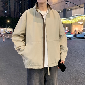 美式复古立领外套男士秋季新款休闲夹克JK02568-P86图片