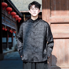 风男士新款2025春装盘口李玲长袖衬衫单穿打底CS01-P75控98，男装衬衫，电商A021