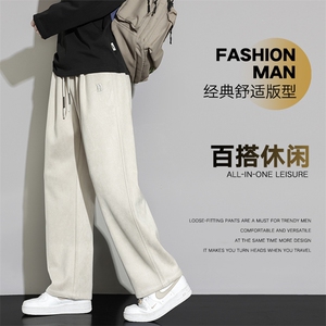 休闲裤男士秋季宽松运动卫裤新款青少年直筒显高长裤Z6912-P42图片