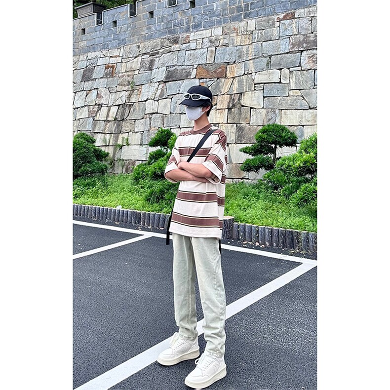 美式高街直筒黄泥牛仔裤货号K659P50,男装牛仔裤,电商A063