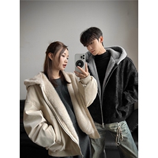 美式复古皮毛领情侣棉服男冬季款棉衣外套潮牌加厚版MF6047-P94，男装棉衣，星座208-5