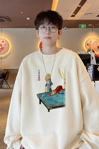 ！圆领卫衣男装港风长袖t恤男外套男 WY522-特P23图片