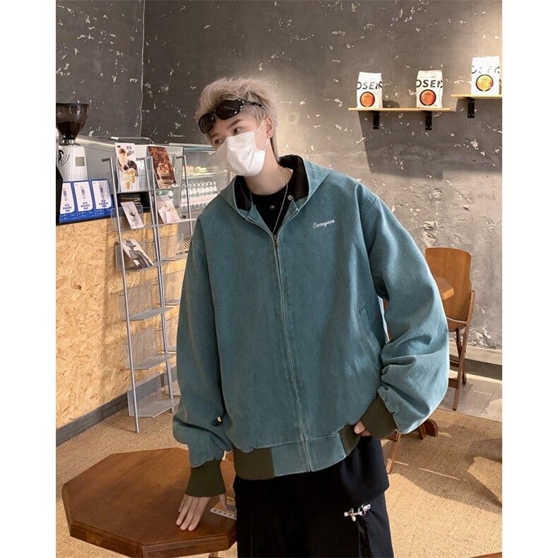 秋季新款时尚湖绿色夹克外套J9101P60,男装夹克,星座1116-2