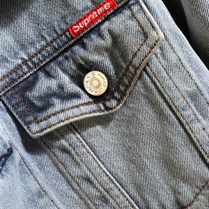 春季牛仔夹克男士外套春秋季新款韩版潮流修身衣服男装8163-P85图片