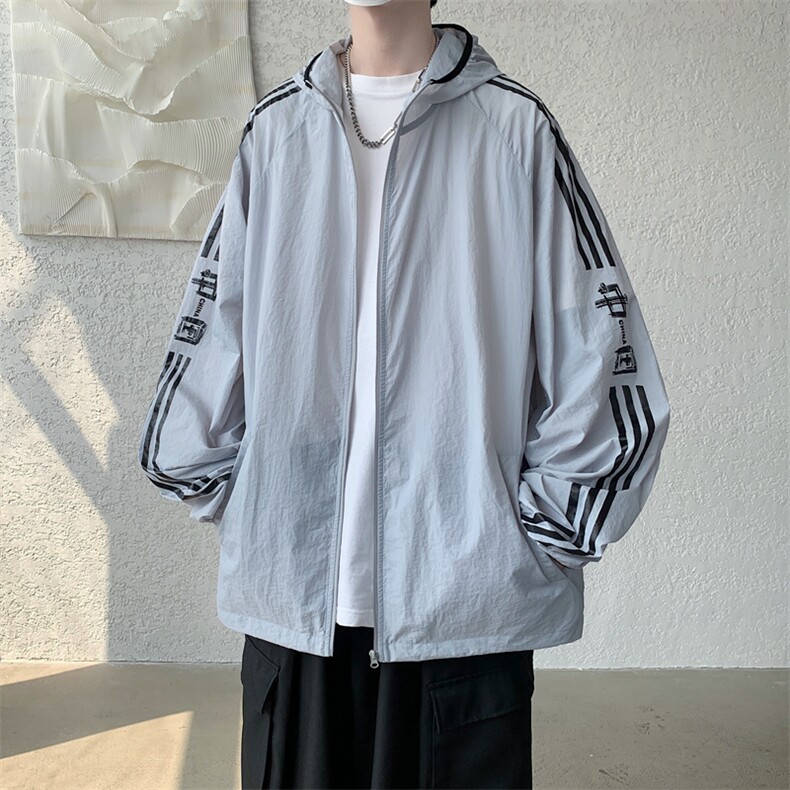 情侣防晒衣夹克男女拼接外套上衣学生班服F02-P55,男装夹克,星座308B-2