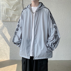 情侣防晒衣夹克男女拼接外套上衣学生班服F02-P55，男装夹克，星座308B-2