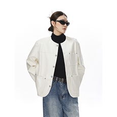 可二开无影墙绿宝石扣大码M-5XL鳄鱼皮蛇纹夹克女JK78066P85控138，男装夹克，星座227-7