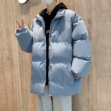 运动双面穿棉衣男女款冬季加厚保暖棉袄潮牌情侣面包棉服MW132，男装棉衣，星座1116A-1（原606A）