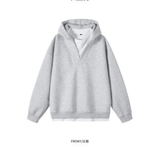 假两件连帽卫衣男春季设计感重磅帽衫cleanfit情侣外套LHT233-P50图片