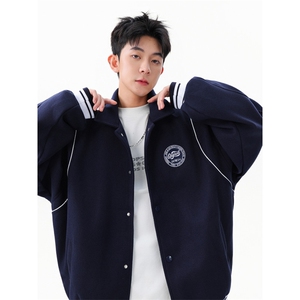 高品高克美式学院风棒球服宽松复古休闲夹克  WT2538-特P70-控138图片