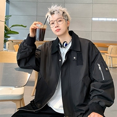 JK8804-P70美式春秋潮牌重工拼接夹克，男装夹克，星座1503