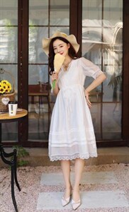 花边连衣裙,女装连衣裙,天使公主