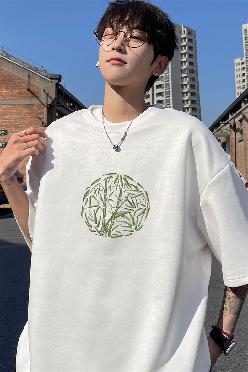 量大优供视频重磅麂皮绒短袖t恤男JT530-特p19,男装T恤,电商B371