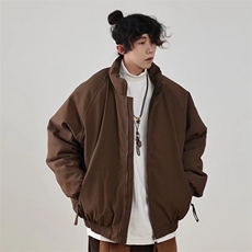 加绒加厚冬男立领棉衣灯芯绒保暖棉袄面包服外套MY9050P75，男装棉衣，星座1013-1